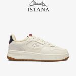 کفش اسنیکر مردانه لاکوست Lacoste L001 Set Erkek Bej Sneaker 748SMA0104T.40F