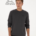 بلوز مردانه برند یو اس پولو Us polo Erkek Regular Fit Bisiklet Yaka Gri Sweatshirt 50315483-VR024