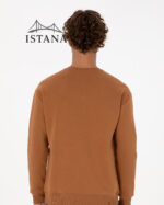 بلوز مردانه برند یو اس پولو Us poloErkek Comfort Fit Bisiklet Yaka Şardonlu Camel Basic Sweatshirt 50313757-VR233 - Image 4