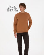 بلوز مردانه برند یو اس پولو Us poloErkek Comfort Fit Bisiklet Yaka Şardonlu Camel Basic Sweatshirt 50313757-VR233 - Image 5