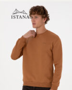 بلوز مردانه برند یو اس پولو Us poloErkek Comfort Fit Bisiklet Yaka Şardonlu Camel Basic Sweatshirt 50313757-VR233