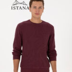 بلوز مردانه برند یو اس پولو Us poloErkek Regular Fit Bisiklet Yaka Bordo Sweatshirt 50316390-VR177
