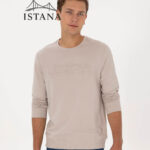 بلوز مردانه برند یو اس پولو Us polo Erkek Regular Fit Bisiklet Yaka Taş Basic Sweatshirt50307793-VR049