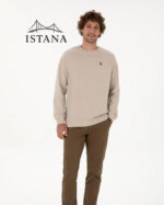 بلوز مردانه برند یو اس پولو Us polo Erkek Regular Fit Bisiklet Yaka Taş İnce Basic Sweatshirt 50313752-VR049 - Image 3