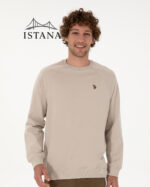 بلوز مردانه برند یو اس پولو Us polo Erkek Regular Fit Bisiklet Yaka Taş İnce Basic Sweatshirt 50313752-VR049