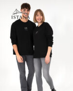 بلوز مردانه برند یو اس پولو Us polo Erkek Comfort Fit Bisiklet Yaka Siyah Basic Sweatshirt 50293420-VR046