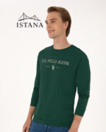 بلوز مردانه برند یو اس پولو Us polo Erkek Regular Fit Bisiklet Yaka İndigo Sweatshirt 50313743-VR079 - Image 4