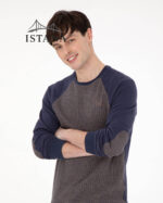 بلوز مردانه برند یو اس پولو Us polo Erkek Regular Fit Bisiklet Yaka İndigo Sweatshirt 50290763-VR028 - Image 3