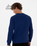 بلوز مردانه برند یو اس پولو Us polo Erkek Comfort Fit Bisiklet Yaka Şardonlu İndigo Basic Sweatshirt 50313757-VR028 - Image 2