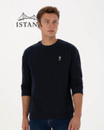 بلوز مردانه برند یو اس پولو Us polo Erkek Comfort Fit Bisiklet Yaka Lacivert Sweatshirt 50317050-VR033 - Image 3