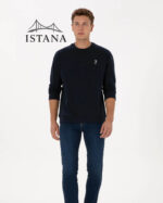 بلوز مردانه برند یو اس پولو Us polo Erkek Comfort Fit Bisiklet Yaka Lacivert Sweatshirt 50317050-VR033 - Image 4