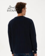 بلوز مردانه برند یو اس پولو Us polo Erkek Comfort Fit Bisiklet Yaka Lacivert Sweatshirt 50317050-VR033 - Image 5