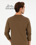 بلوز مردانه برند یو اس پولو Us polo Erkek Regular Fit Bisiklet Yaka Haki Sweatshirt 50290252-VR027 - Image 2