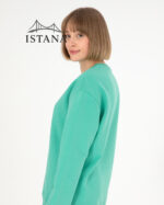 بلوز مردانه برند یو اس پولو Us polo Erkek Bisiklet Yaka Mint Basic Şardonlu Sweatshirt 50295148-VR152 - Image 2