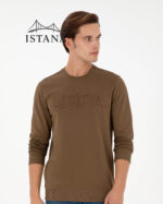 بلوز مردانه برند یو اس پولو Us polo Erkek Regular Fit Bisiklet Yaka Haki Basic Sweatshirt 50289058-VR027