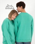 بلوز مردانه برند یو اس پولو Us polo Erkek Bisiklet Yaka Mint Basic Şardonlu Sweatshirt 50295148-VR152 - Image 4