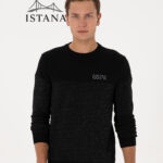 بلوز مردانه برند یو اس پولو Us poloErkek Regular Fit Bisiklet Yaka Siyah Sweatshirt 50316380-VR046