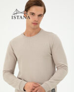 بلوز مردانه برند یو اس پولو Us polo Erkek Bisiklet Yaka Mint Basic Şardonlu Sweatshirt 50293471-VR049 - Image 3
