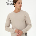 بلوز مردانه برند یو اس پولو Us polo Erkek Bisiklet Yaka Mint Basic Şardonlu Sweatshirt 50293471-VR049