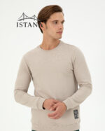 بلوز مردانه برند یو اس پولو Us polo Erkek Bisiklet Yaka Mint Basic Şardonlu Sweatshirt 50293471-VR049