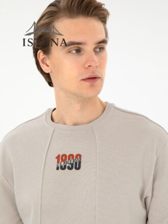 بلوز مردانه برند یو اس پولو Us polo Erkek Regular Fit Bisiklet Yaka Bordo İnce Basic Sweatshirt 50293430-VR049