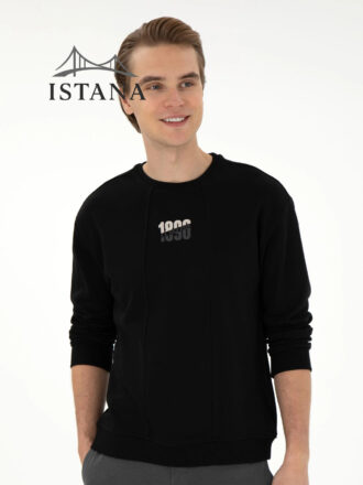 بلوز مردانه برند یو اس پولو Us polo Erkek Comfort Fit Bisiklet Yaka Siyah Sweatshirt 50293430-VR046