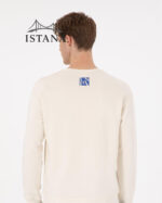 بلوز مردانه برند یو اس پولو Us polo Erkek Comfort Fit Bisiklet Yaka Krem Sweatshirt 50293438-VR071 - Image 2