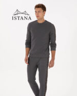 بلوز مردانه برند یو اس پولو Us polo Erkek Regular Fit Bisiklet Yaka Gri Sweatshirt 50316363-VR024 - Image 3