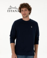 بلوز مردانه برند یو اس پولو Us polo Erkek Regular Fit Bisiklet Yaka Lacivert İnce Basic Sweatshirt 50313752-VR033