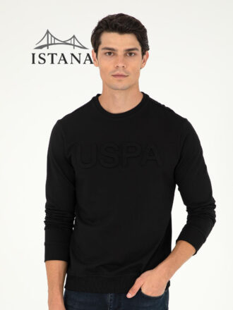 بلوز مردانه برند یو اس پولو Us polo Erkek Regular Fit Bisiklet Yaka Siyah Basic Sweatshirt 50289058-VR046