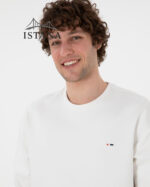 بلوز مردانه برند یو اس پولو Us polo Erkek Comfort Fit Bisiklet Yaka Ekru İnce Sweatshirt 50309858-VR019 - Image 2