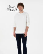 بلوز مردانه برند یو اس پولو Us polo Erkek Comfort Fit Bisiklet Yaka Ekru İnce Sweatshirt 50309858-VR019 - Image 4