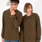بلوز مردانه برند یو اس پولو Us polo Erkek Regular Fit Bisiklet Yaka Bordo İnce Basic Sweatshirt 50293420-VR027