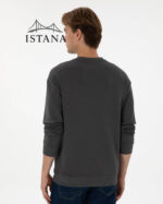 بلوز مردانه برند یو اس پولو Us polo Erkek Bisiklet Yaka Comfort Fit Antrasit Basic Sweatshirt 50313760-VR006 - Image 2