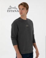 بلوز مردانه برند یو اس پولو Us polo Erkek Bisiklet Yaka Comfort Fit Antrasit Basic Sweatshirt 50313760-VR006 - Image 4