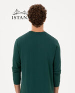 بلوز مردانه برند یو اس پولو Us polo Erkek Koyu Yeşil Sweatshirt 50290582-VR079 - Image 5