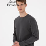 بلوز مردانه برند یو اس پولو Us polo Erkek Comfort Fit Bisiklet Yaka Antrasit Sweatshirt 50293438-VR006